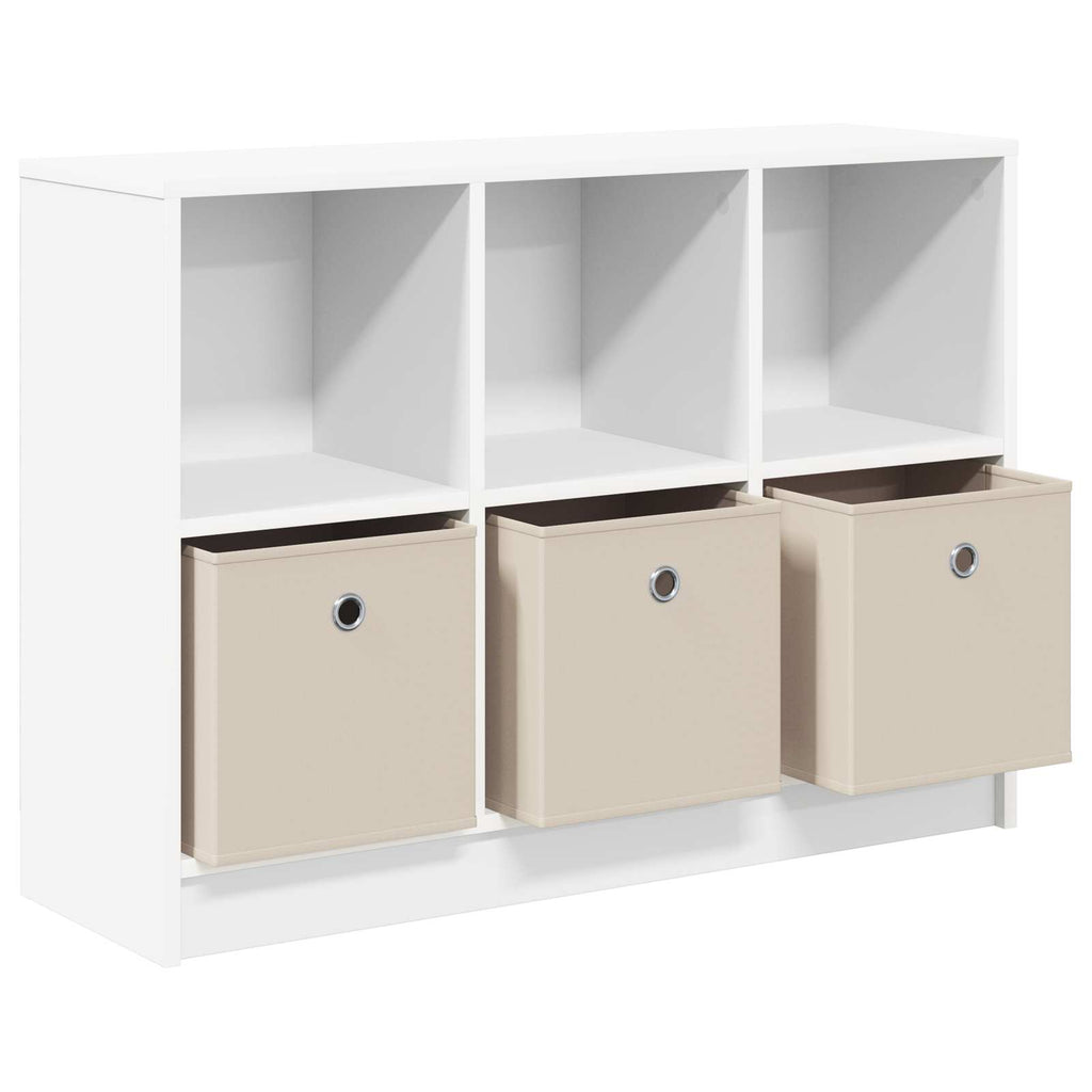 Sideboard mit Schubladen Weiß 88,5 x 27,5 x 63,5 cm