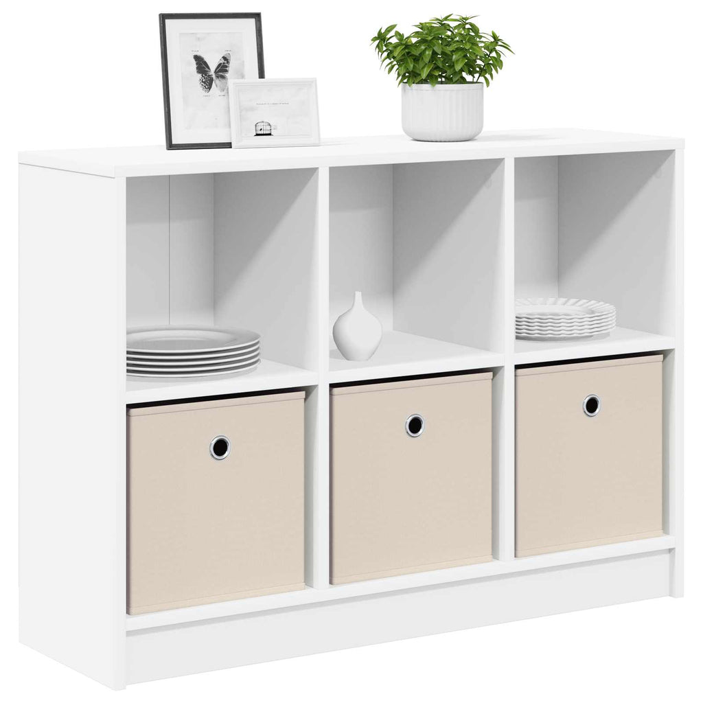 Sideboard mit Schubladen Weiß 88,5 x 27,5 x 63,5 cm
