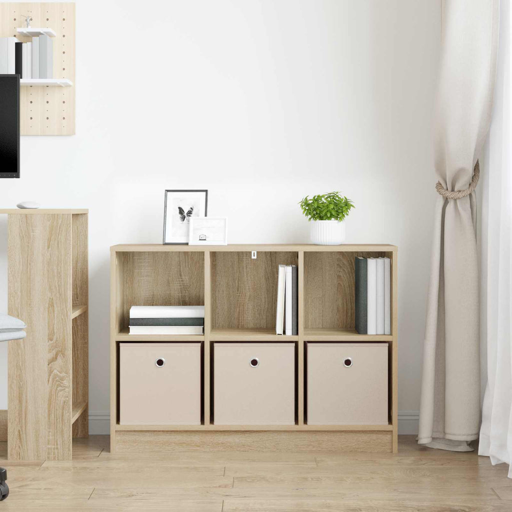 Sideboard mit Schubladen Sonoma-Eiche 88,5 x 27,5 x 63,5 cm