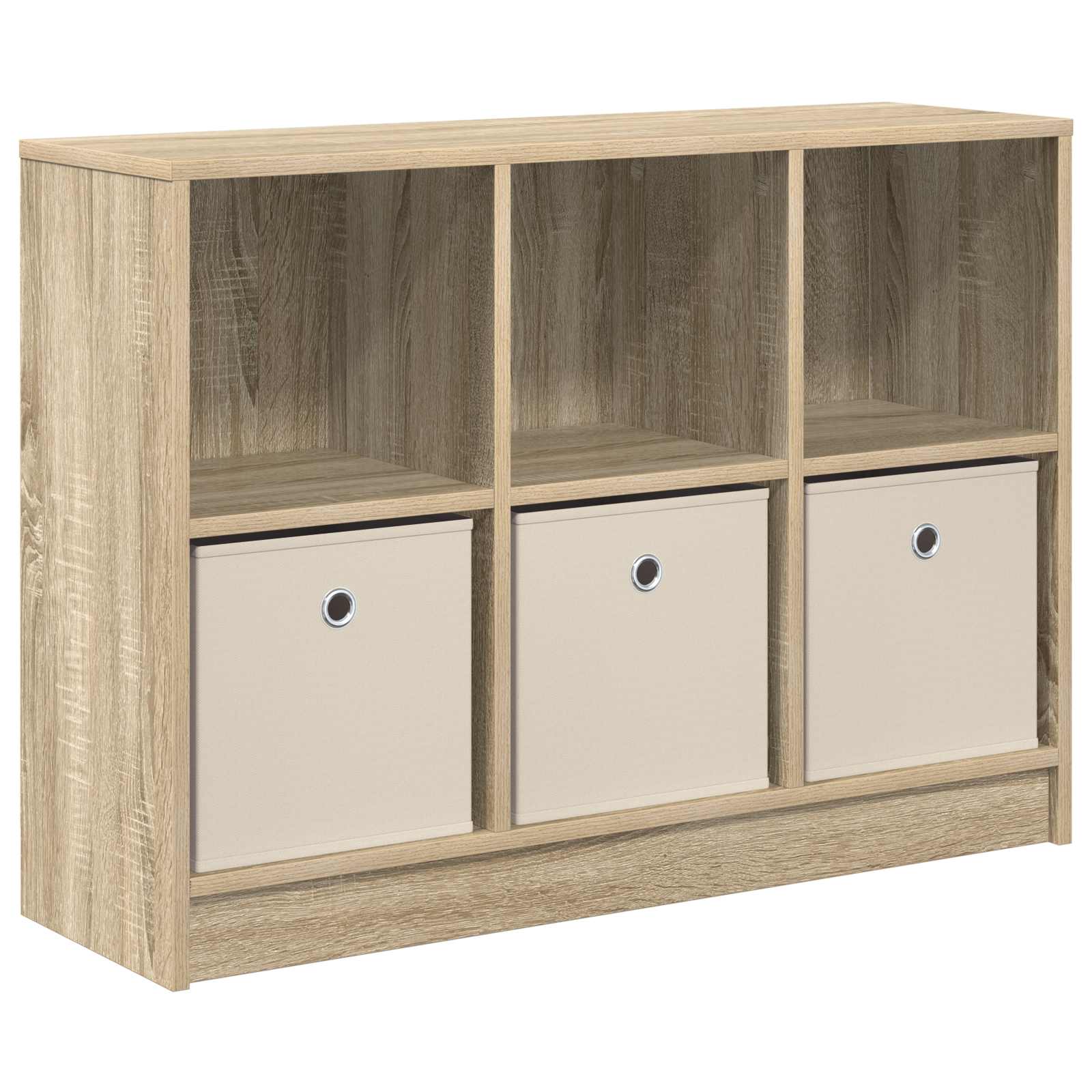 Sideboard mit Schubladen Sonoma-Eiche 88,5 x 27,5 x 63,5 cm