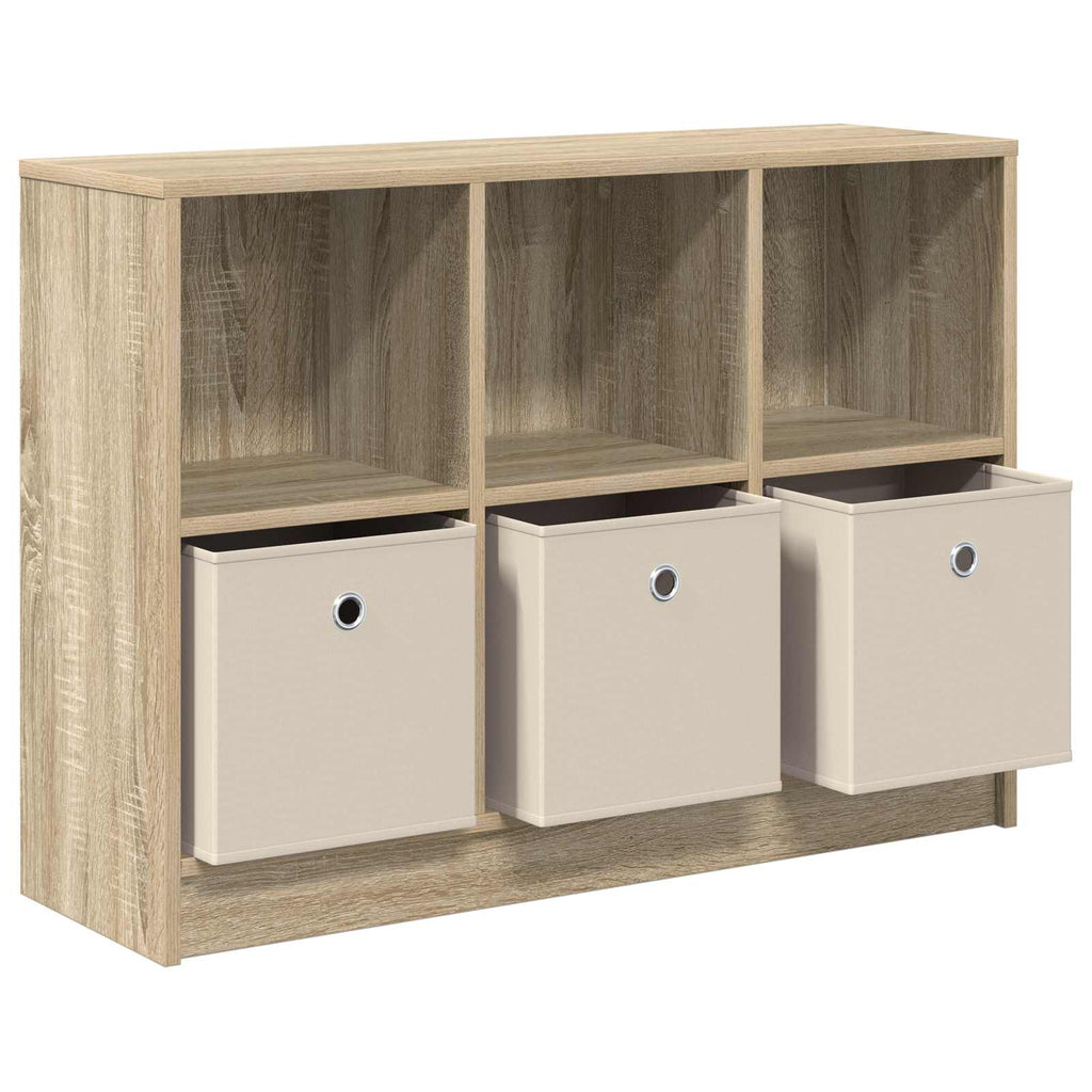 Sideboard mit Schubladen Sonoma-Eiche 88,5 x 27,5 x 63,5 cm