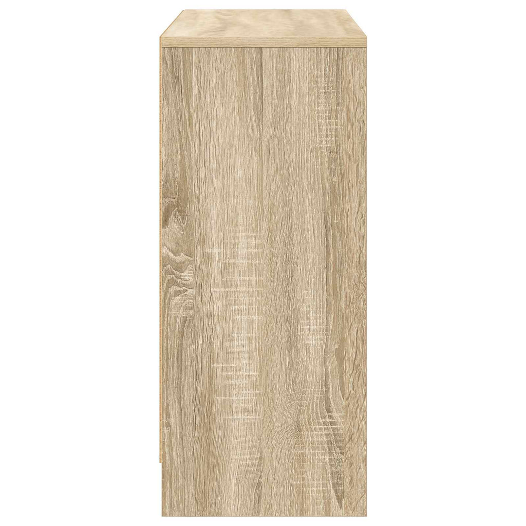 Sideboard mit Schubladen Sonoma-Eiche 88,5 x 27,5 x 63,5 cm