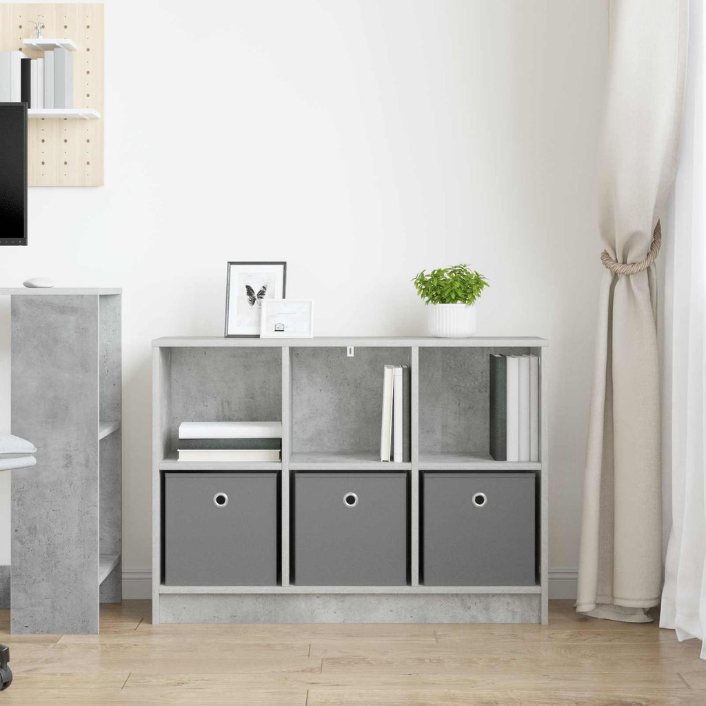 Sideboard mit Schubladen Beton Grau 88,5 x 27,5 x 63,5 cm