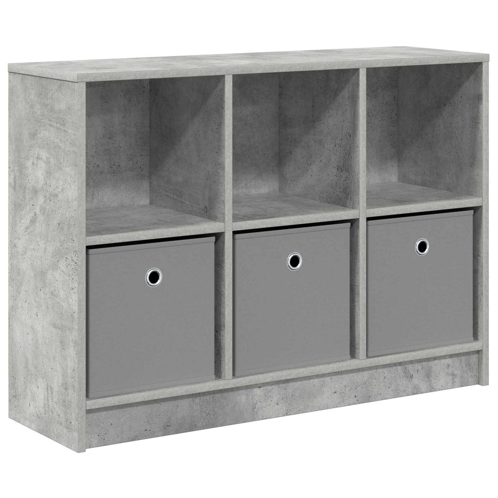 Sideboard mit Schubladen Beton Grau 88,5 x 27,5 x 63,5 cm