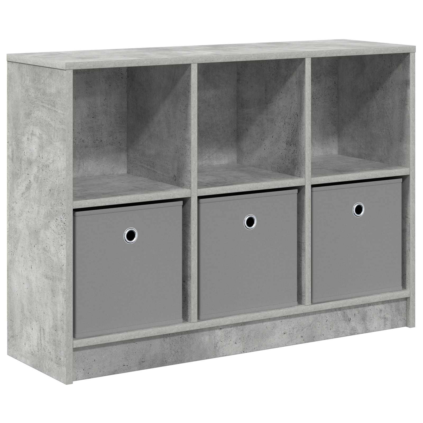 Sideboard mit Schubladen Beton Grau 88,5 x 27,5 x 63,5 cm