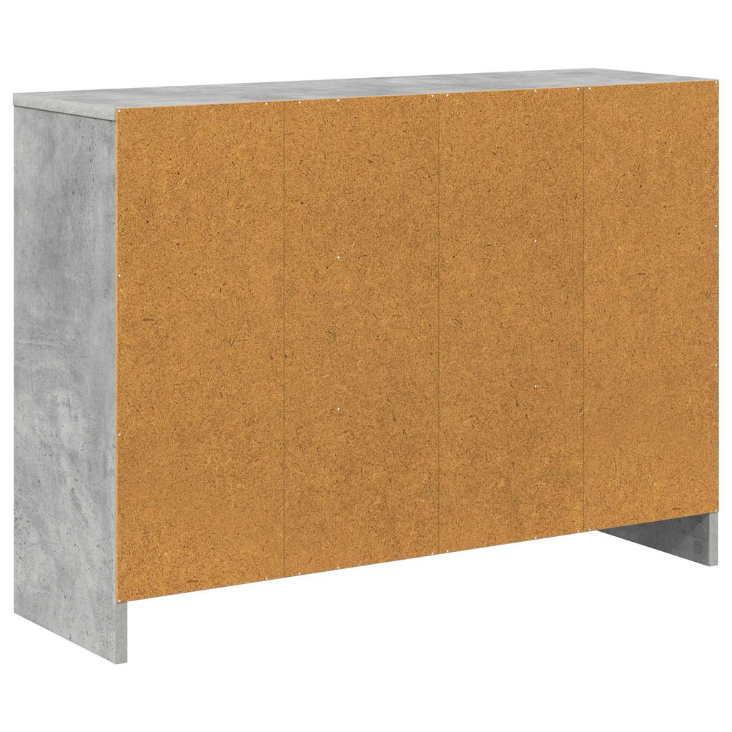Sideboard mit Schubladen Beton Grau 88,5 x 27,5 x 63,5 cm