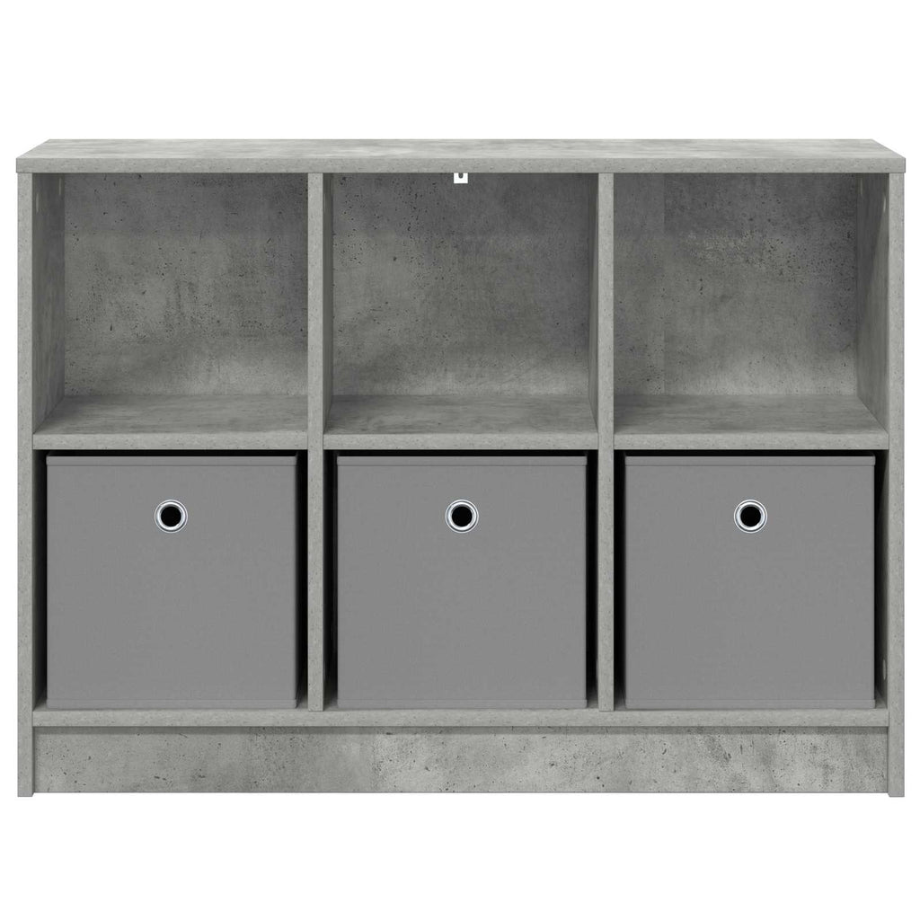 Sideboard mit Schubladen Beton Grau 88,5 x 27,5 x 63,5 cm