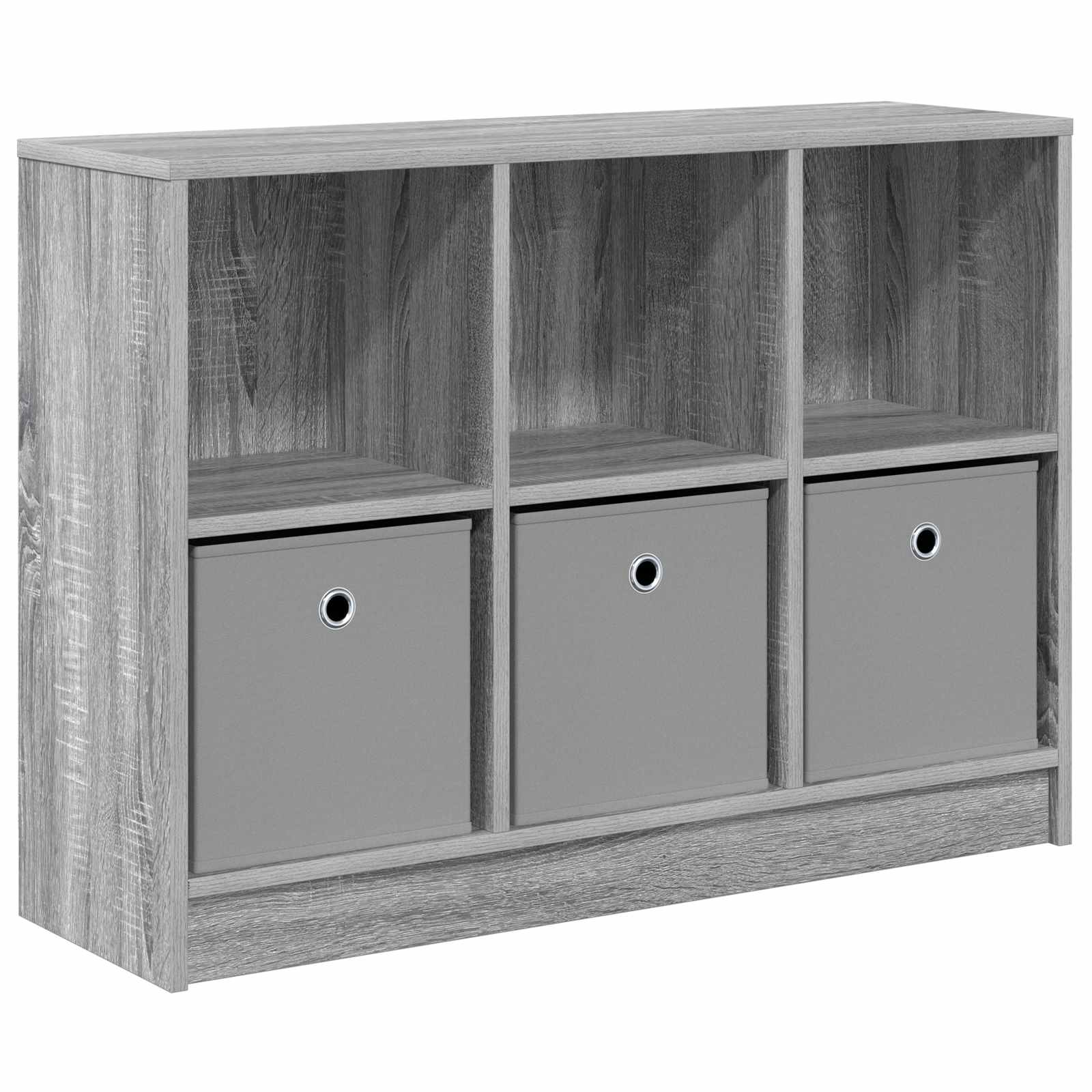 Sideboard mit Schubladen Graues Sonoma 88,5 x 27,5 x 63,5 cm