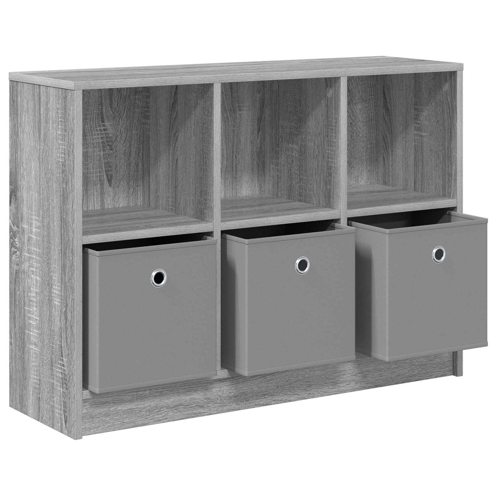 Sideboard mit Schubladen Graues Sonoma 88,5 x 27,5 x 63,5 cm