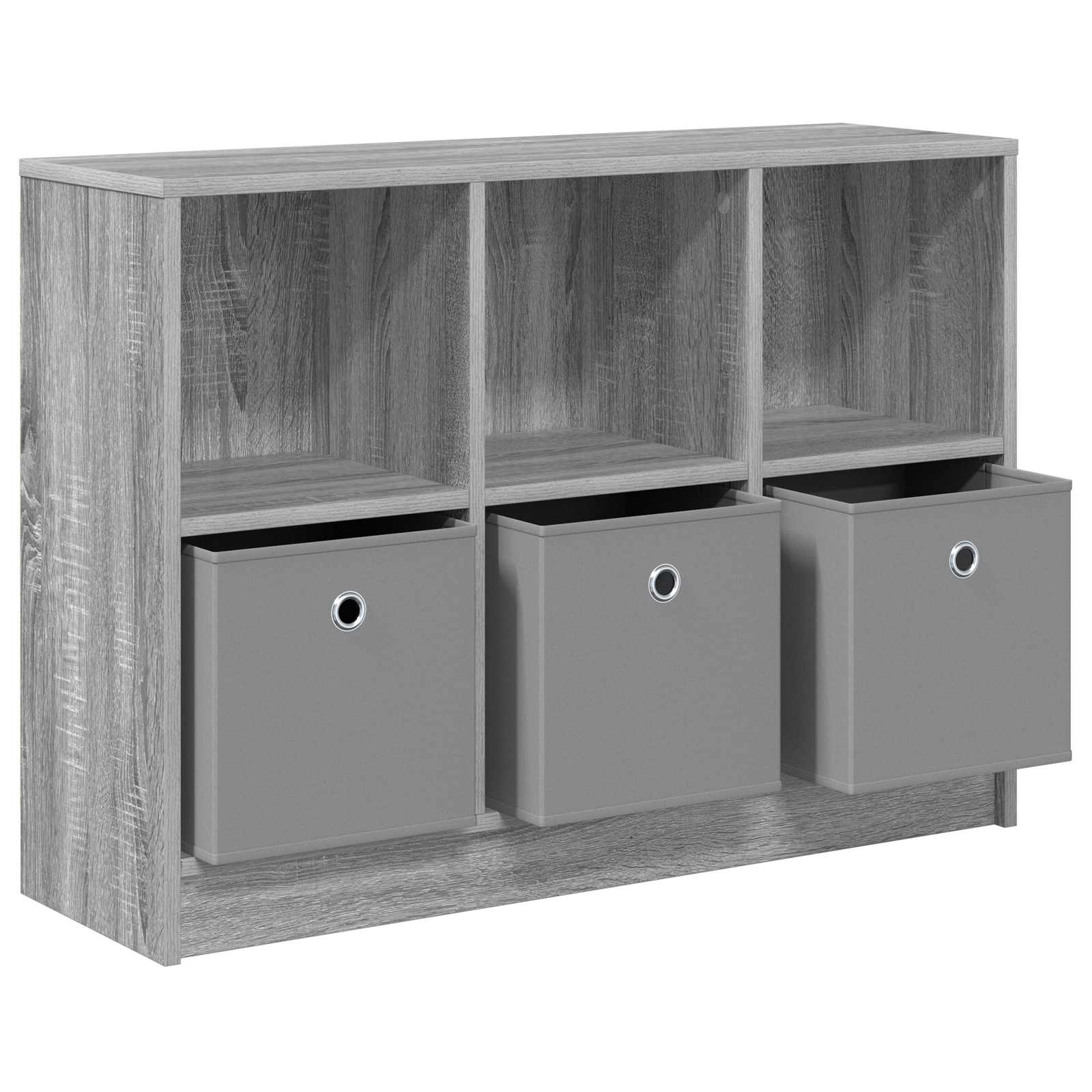 Sideboard mit Schubladen Graues Sonoma 88,5 x 27,5 x 63,5 cm