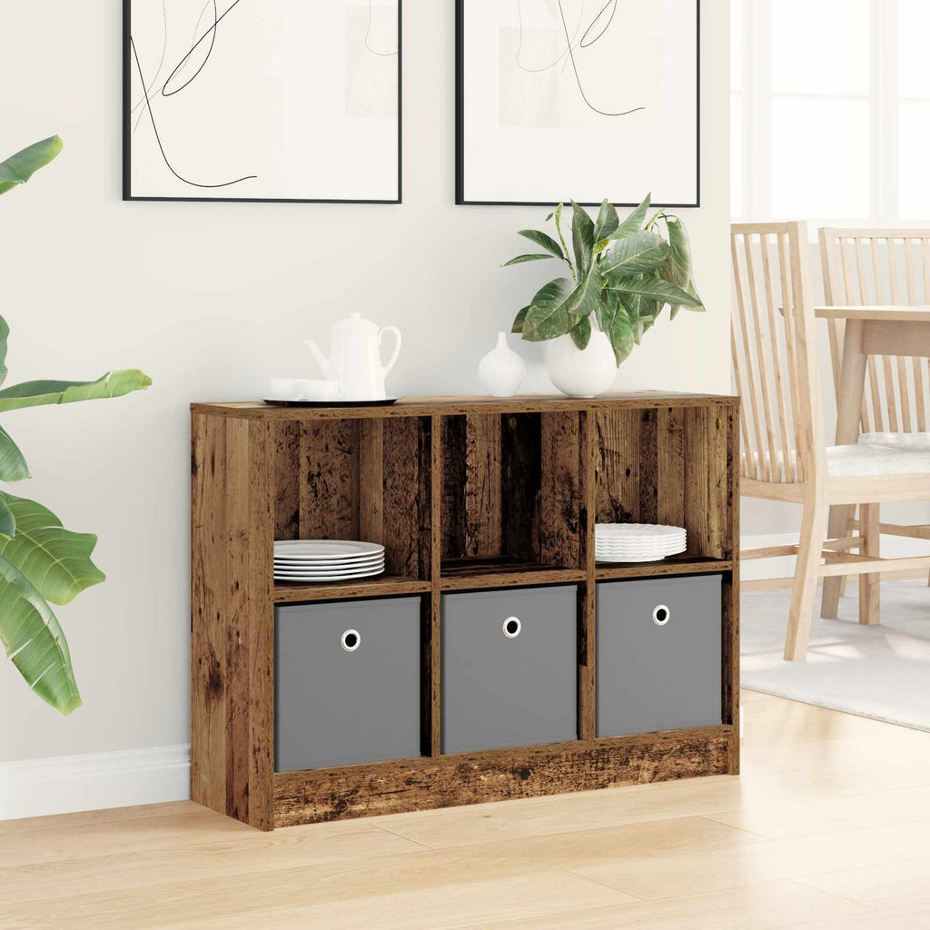 Sideboard mit Schubladen Altholz 88,5 x 27,5 x 63,5 cm