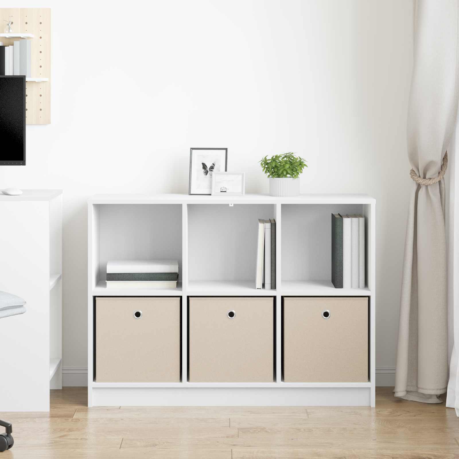 Sideboard mit Schubladen Weiß 102 x 32 x 73,5 cm