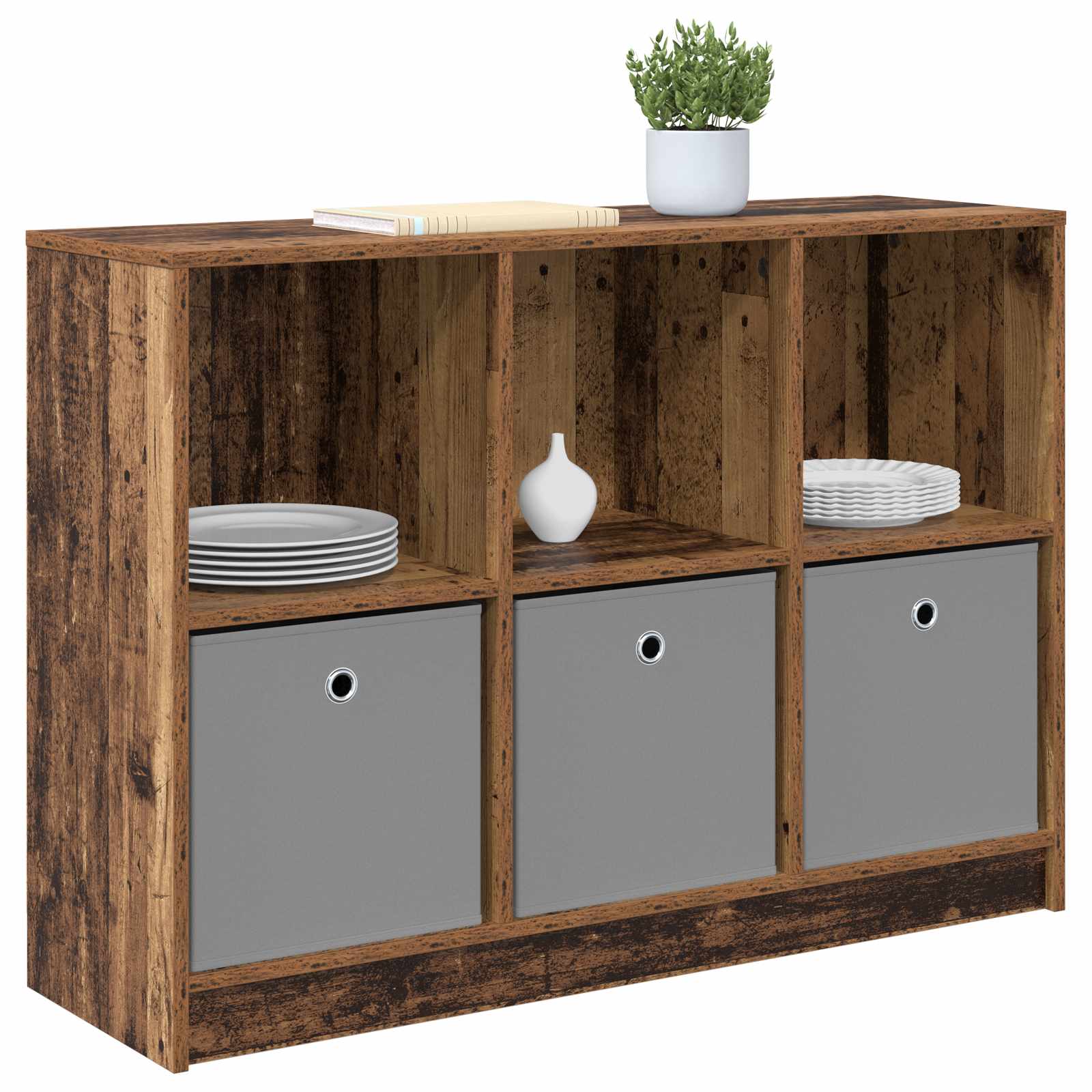 Sideboard mit Schubladen Altholz 102 x 32 x 73,5 cm