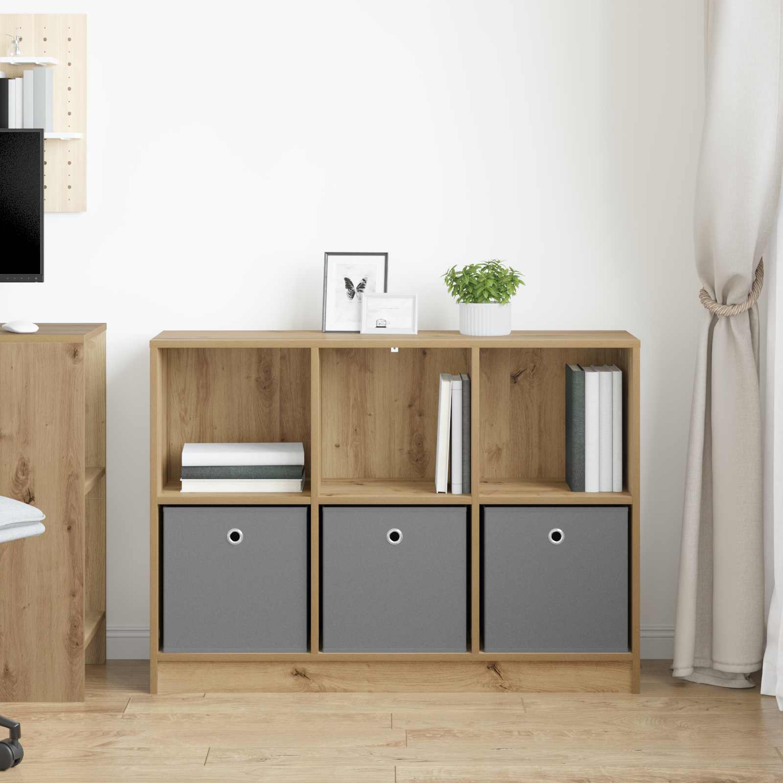 Sideboard mit Schubladen Artisan-Eiche 102 x 32 x 73,5 cm