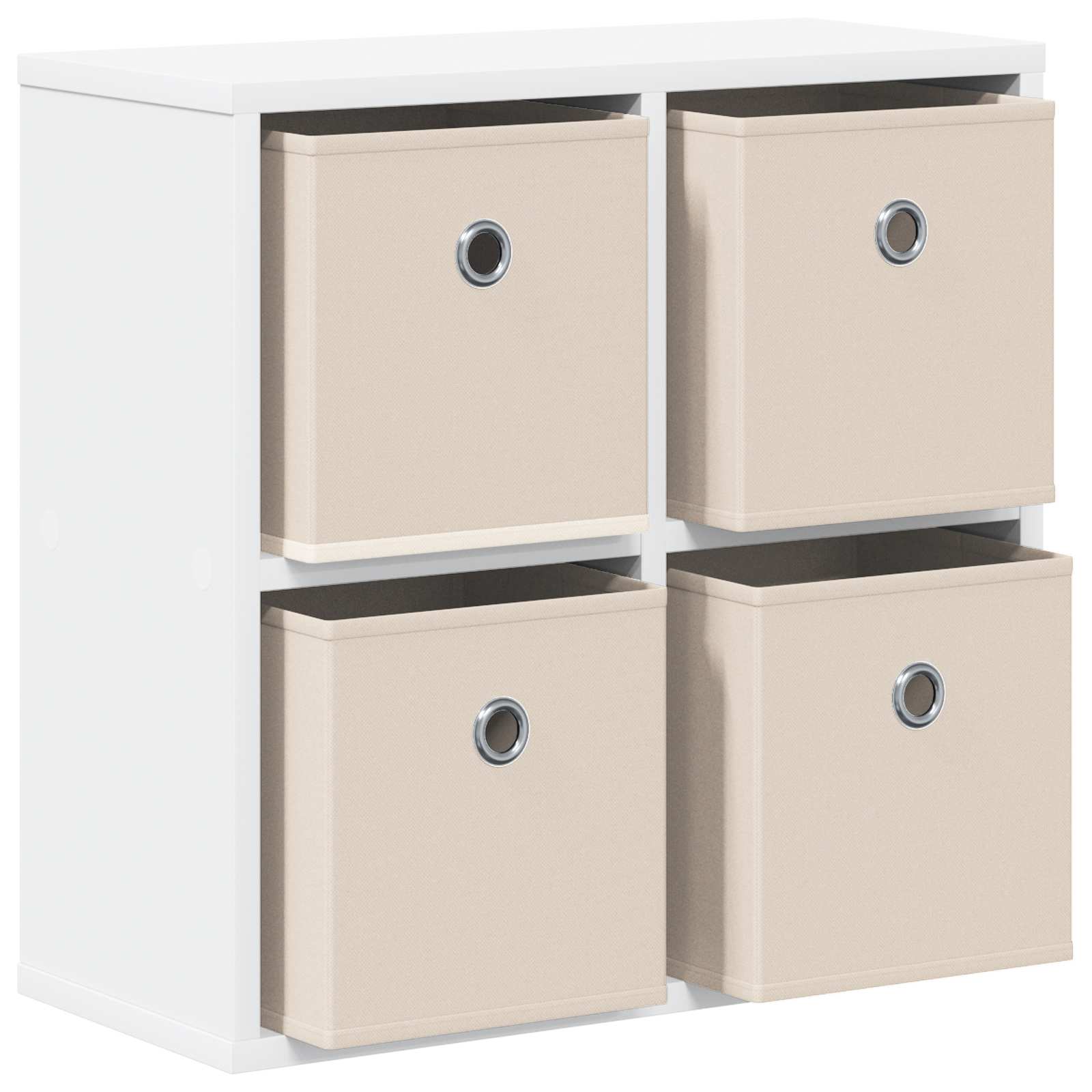 Sideboard mit Schubladen Weiß 49,5 x 22 x 47 cm