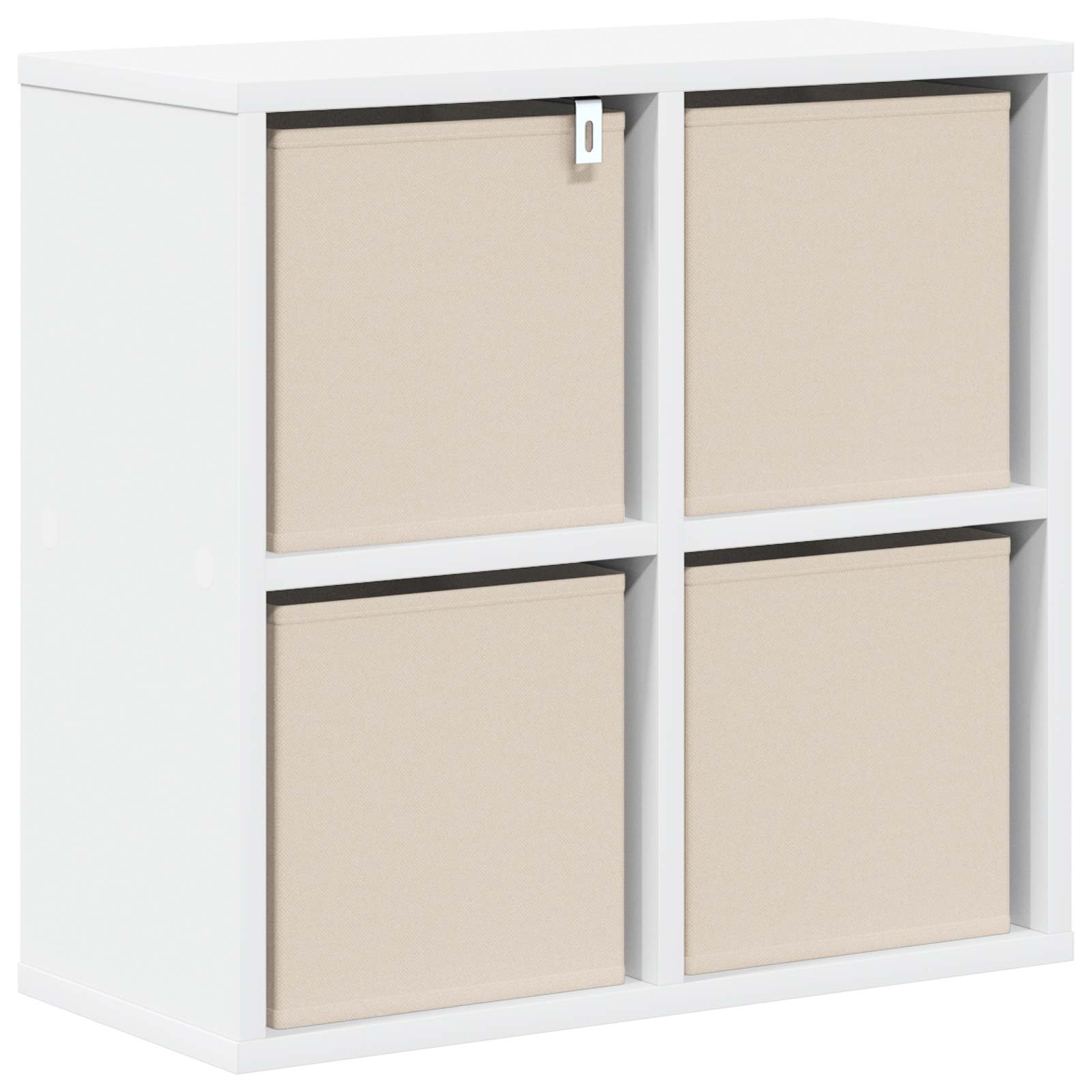 Sideboard mit Schubladen Weiß 49,5 x 22 x 47 cm