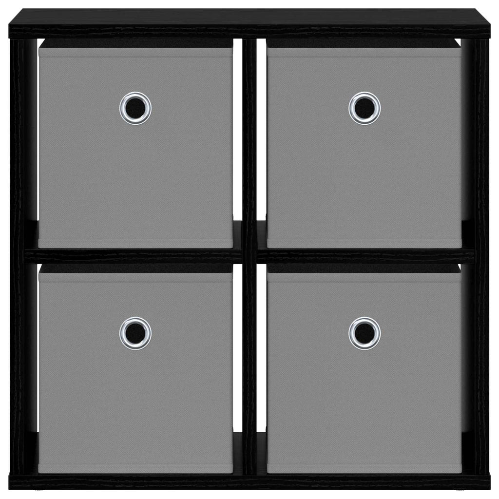 Sideboard mit Schubladen Schwarz Eichen-Optik 49,5 x 22 x 47 cm