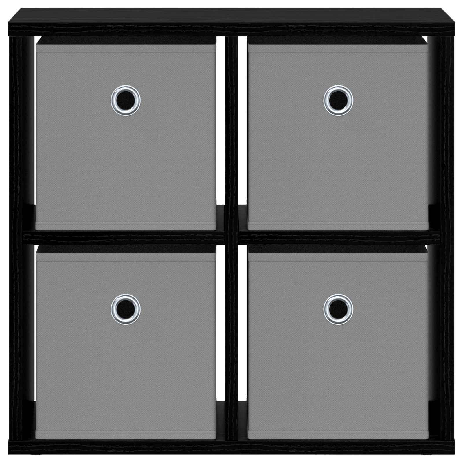 Sideboard mit Schubladen Schwarz Eichen-Optik 49,5 x 22 x 47 cm