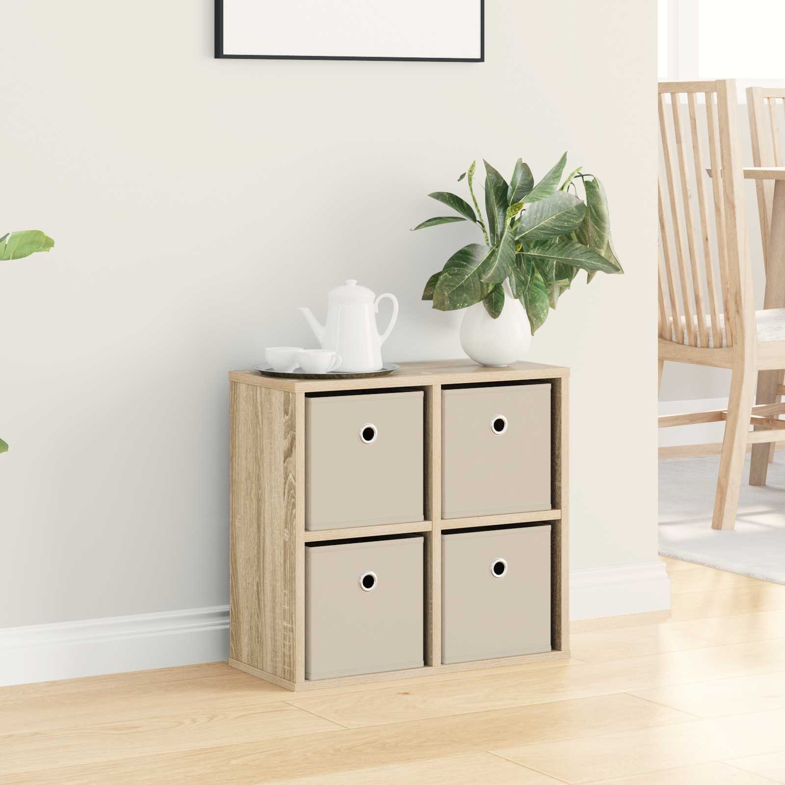 Sideboard mit Schubladen Sonoma-Eiche 49,5 x 22 x 47 cm