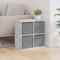 Sideboard mit Schubladen Beton Grau 49,5 x 22 x 47 cm