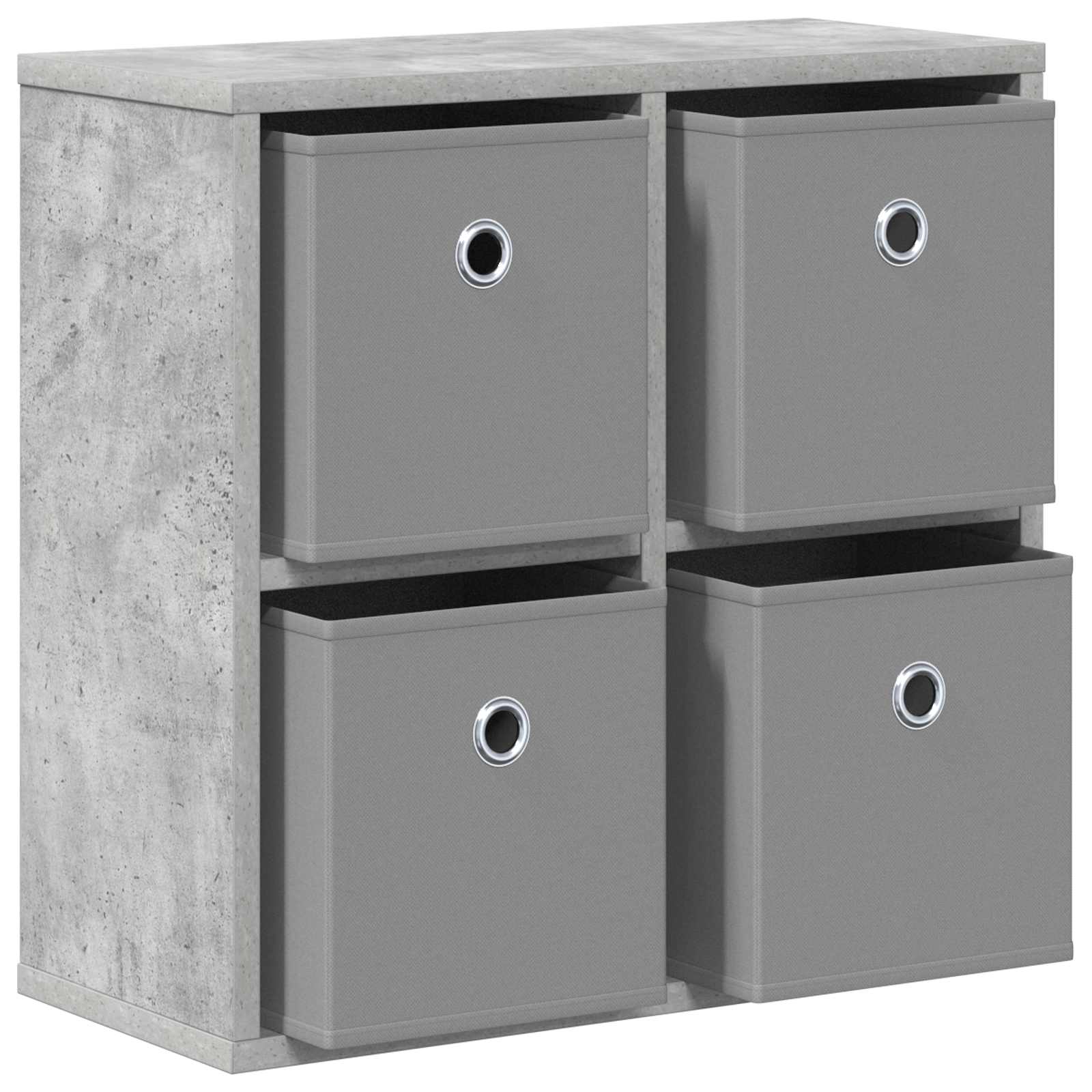 Sideboard mit Schubladen Beton Grau 49,5 x 22 x 47 cm