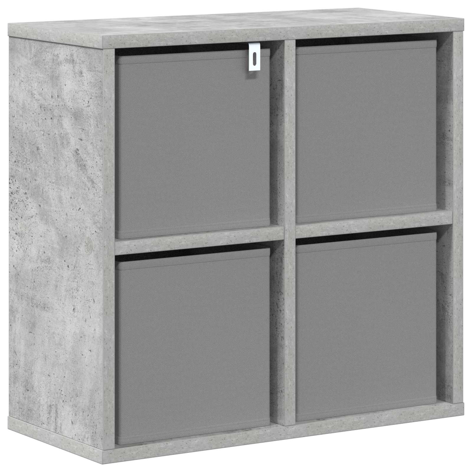 Sideboard mit Schubladen Beton Grau 49,5 x 22 x 47 cm