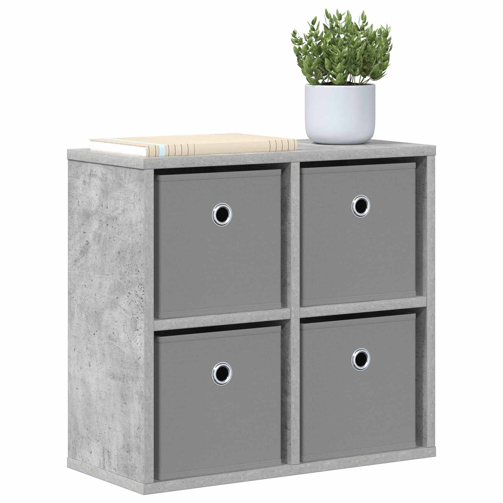 Sideboard mit Schubladen Beton Grau 49,5 x 22 x 47 cm