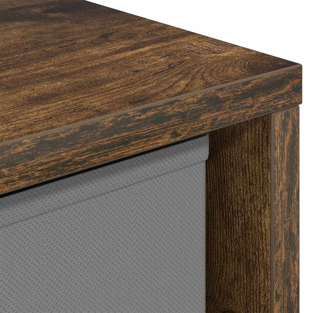 Sideboard mit Schubladen Geräucherte Eiche 49,5 x 22 x 47 cm