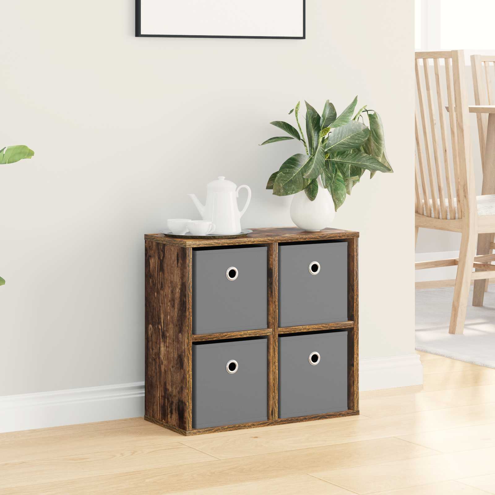 Sideboard mit Schubladen Geräucherte Eiche 49,5 x 22 x 47 cm