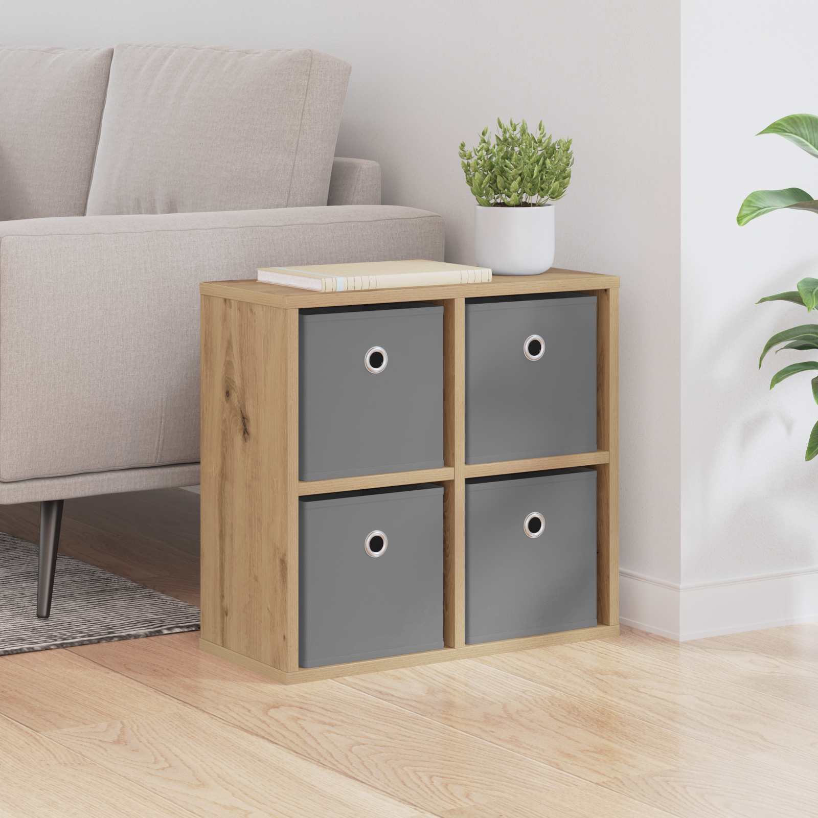 Sideboard mit Schubladen Artisan-Eiche 49,5 x 22 x 47 cm