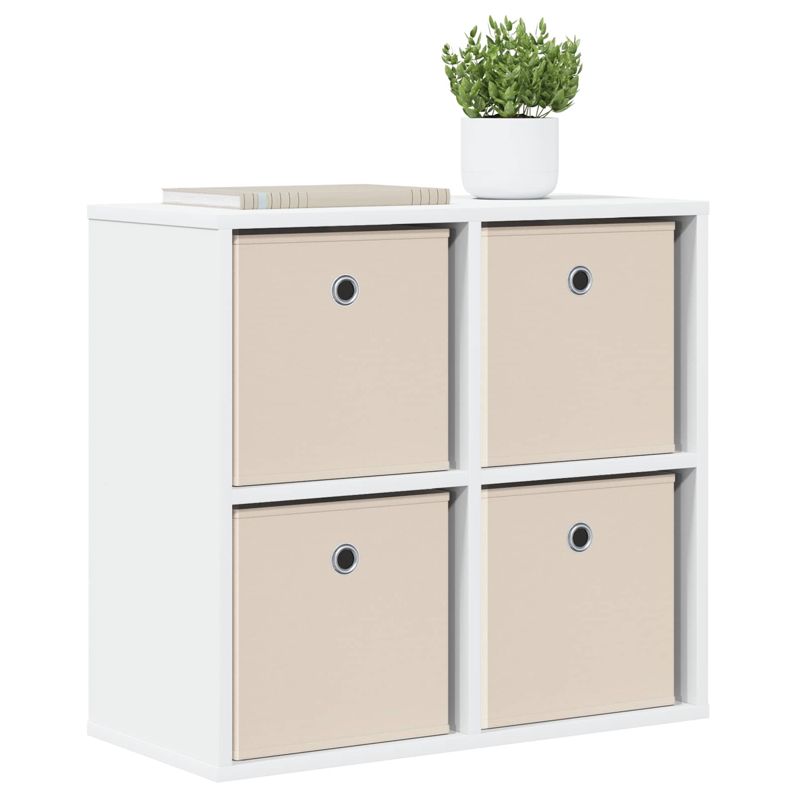 Sideboard mit Schubladen Weiß 59,5 x 27 x 57 cm