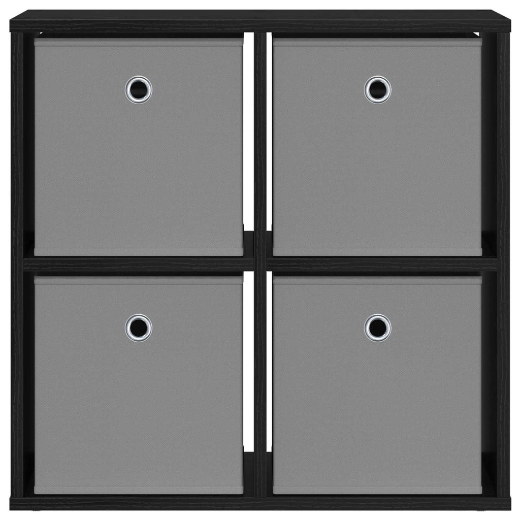 Sideboard mit Schubladen Schwarz Eichen-Optik 59,5 x 27 x 57 cm