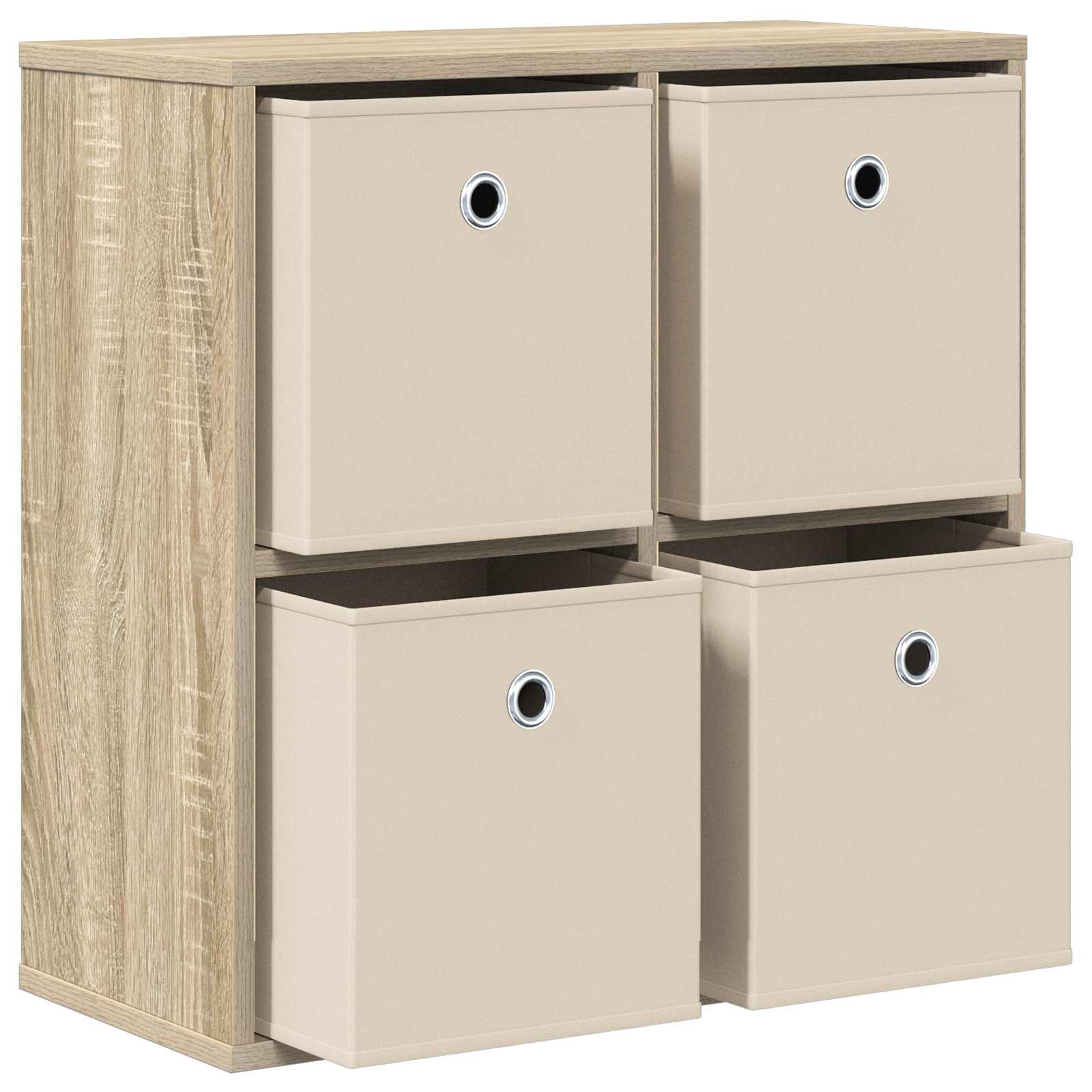 Sideboard mit Schubladen Sonoma-Eiche 59,5 x 27 x 57 cm