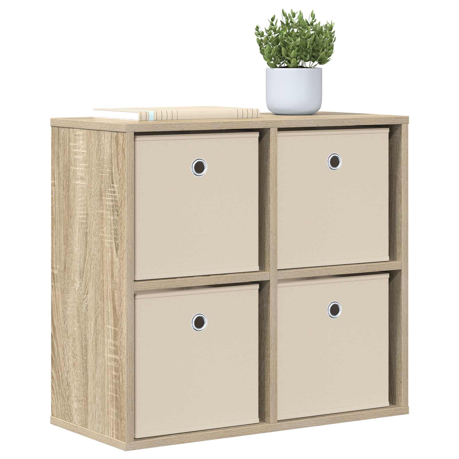 Sideboard mit Schubladen Sonoma-Eiche 59,5 x 27 x 57 cm
