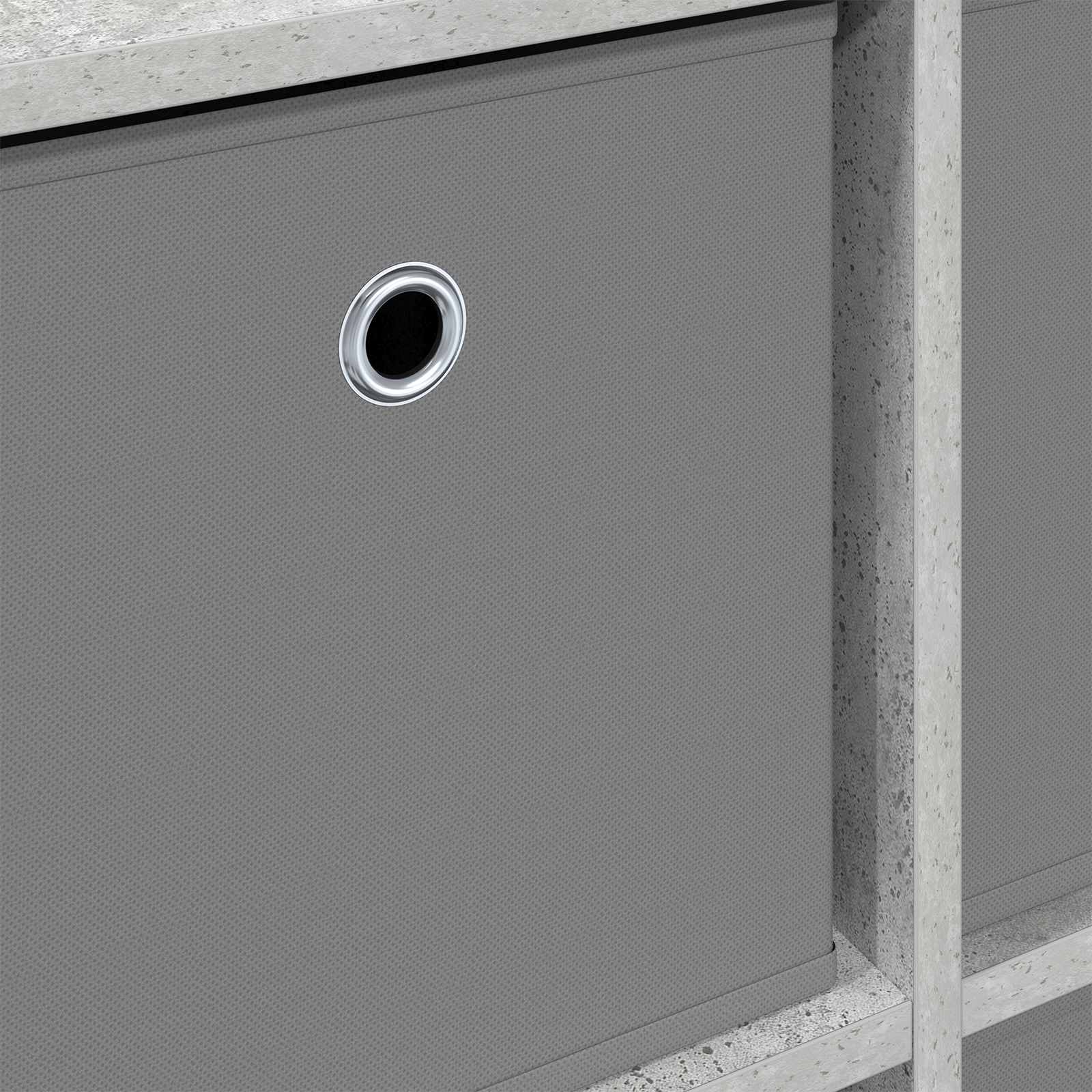 Sideboard mit Schubladen Beton Grau 59,5 x 27 x 57 cm