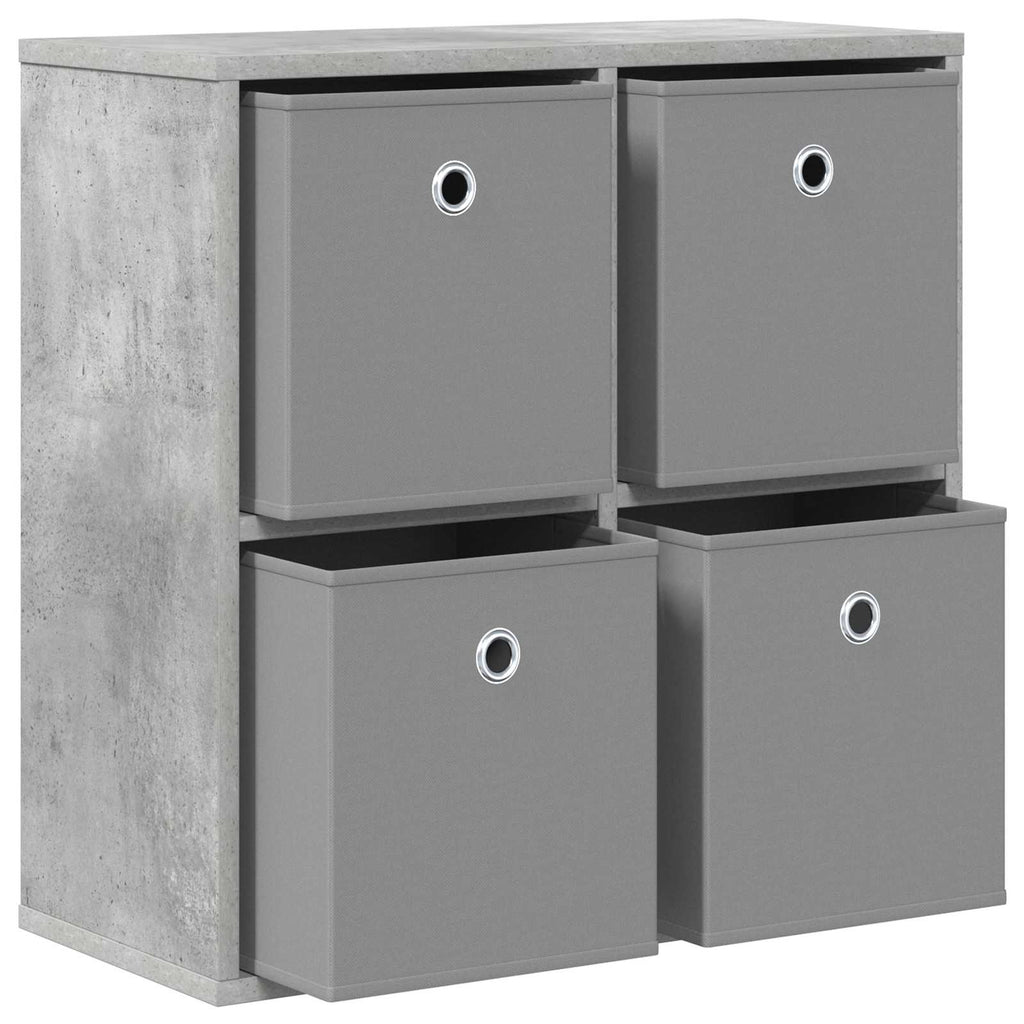 Sideboard mit Schubladen Beton Grau 59,5 x 27 x 57 cm