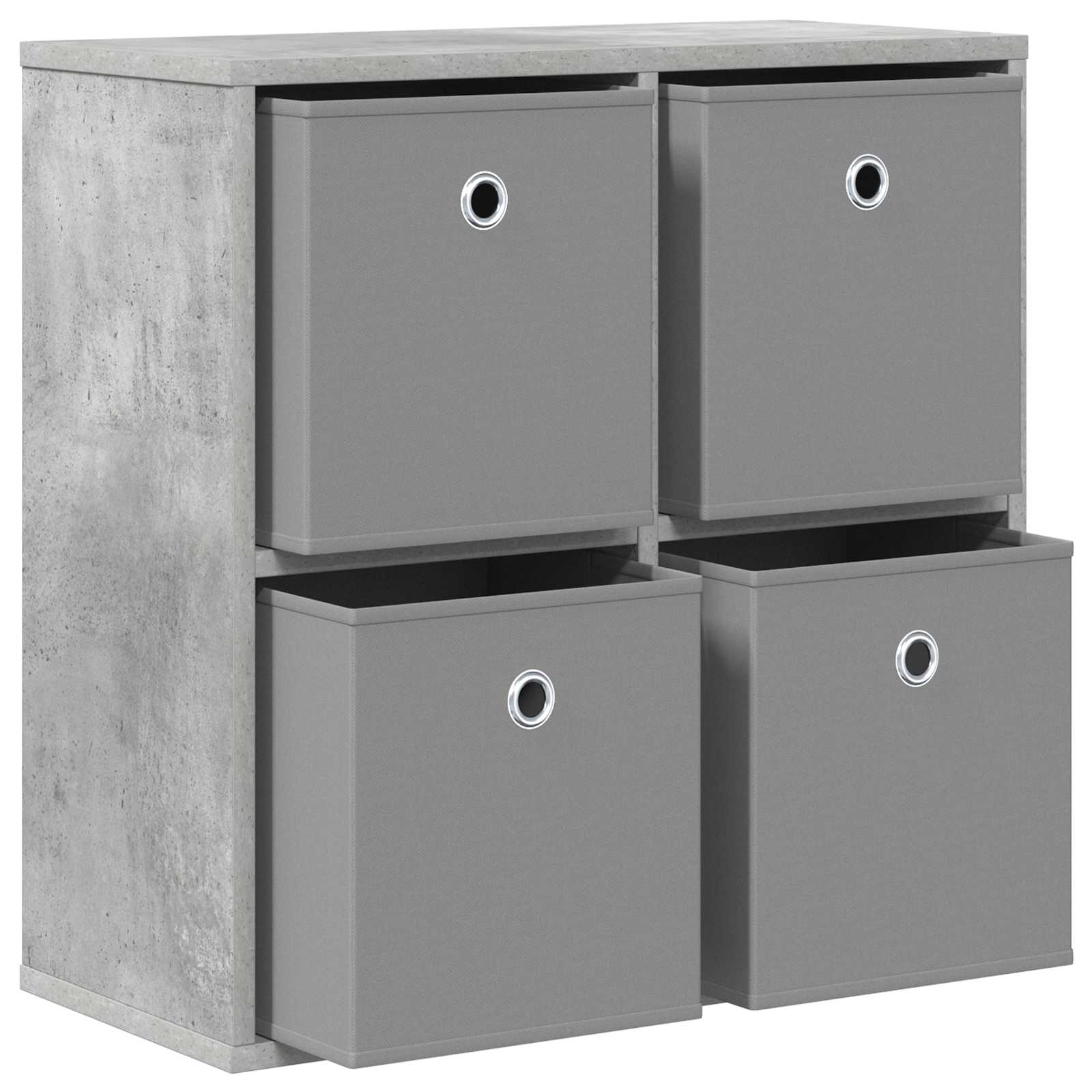 Sideboard mit Schubladen Beton Grau 59,5 x 27 x 57 cm