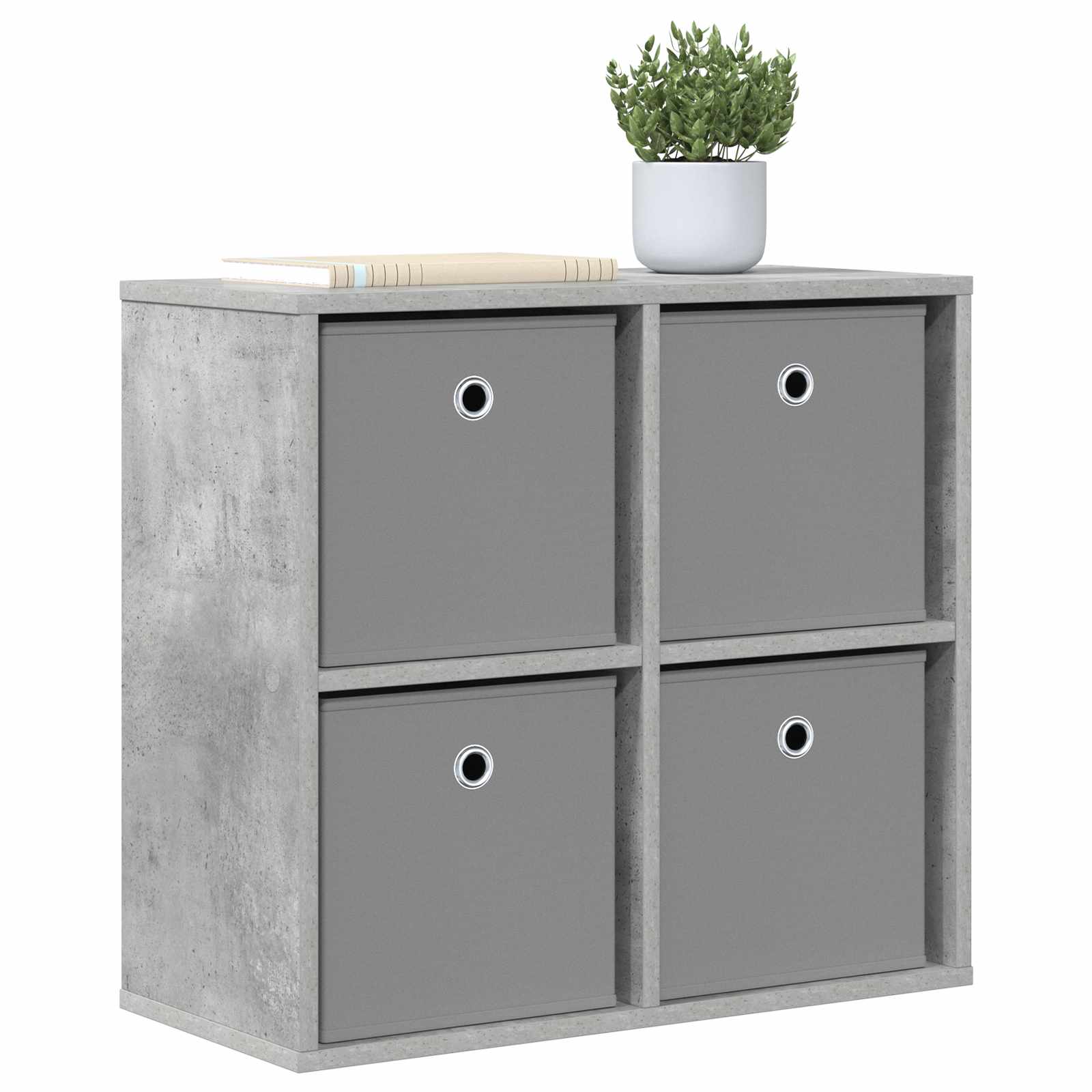 Sideboard mit Schubladen Beton Grau 59,5 x 27 x 57 cm