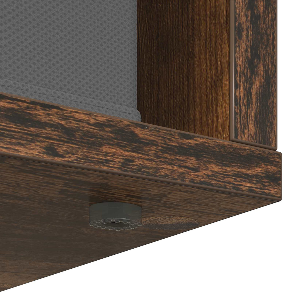 Sideboard mit Schubladen Geräucherte Eiche 59,5 x 27 x 57 cm