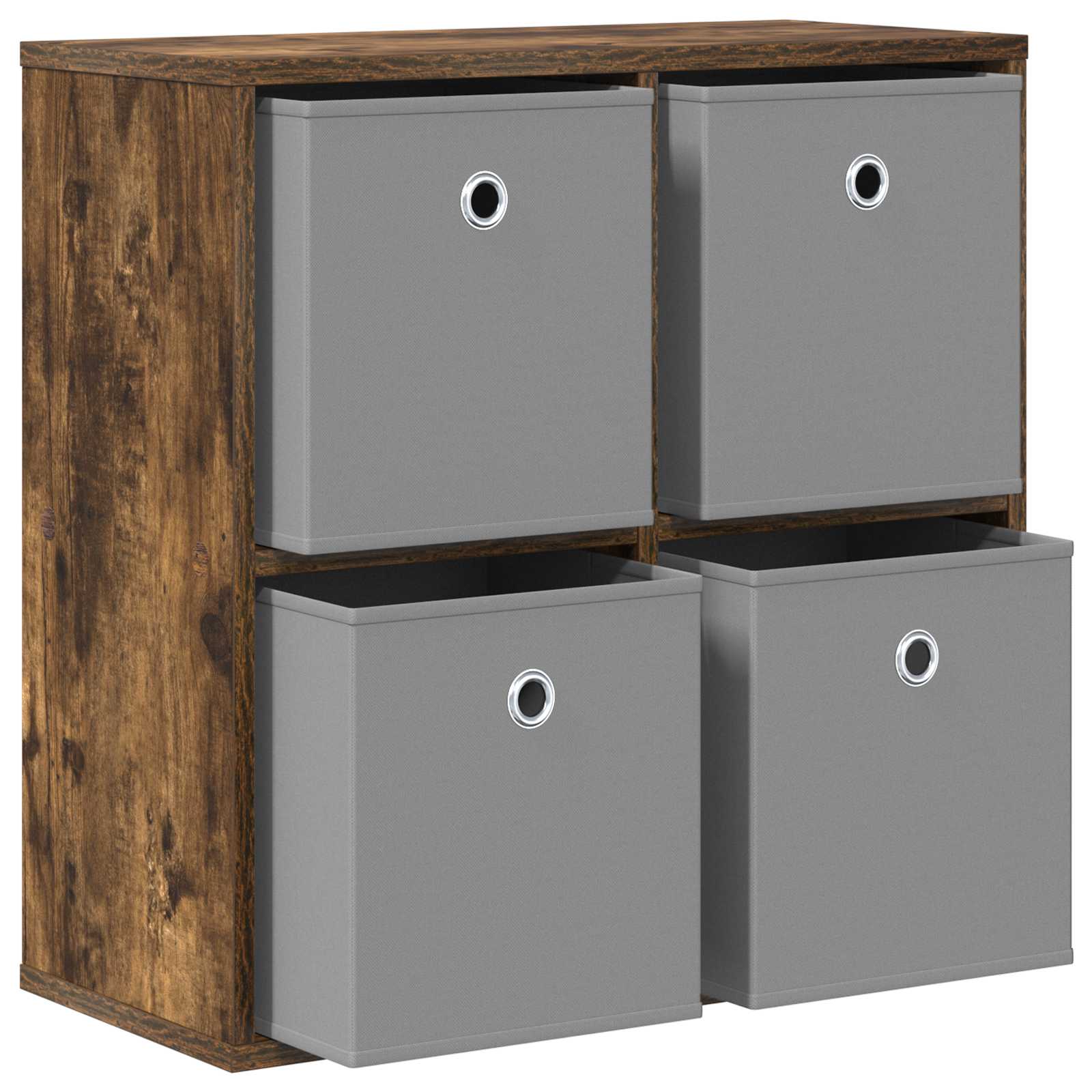 Sideboard mit Schubladen Geräucherte Eiche 59,5 x 27 x 57 cm