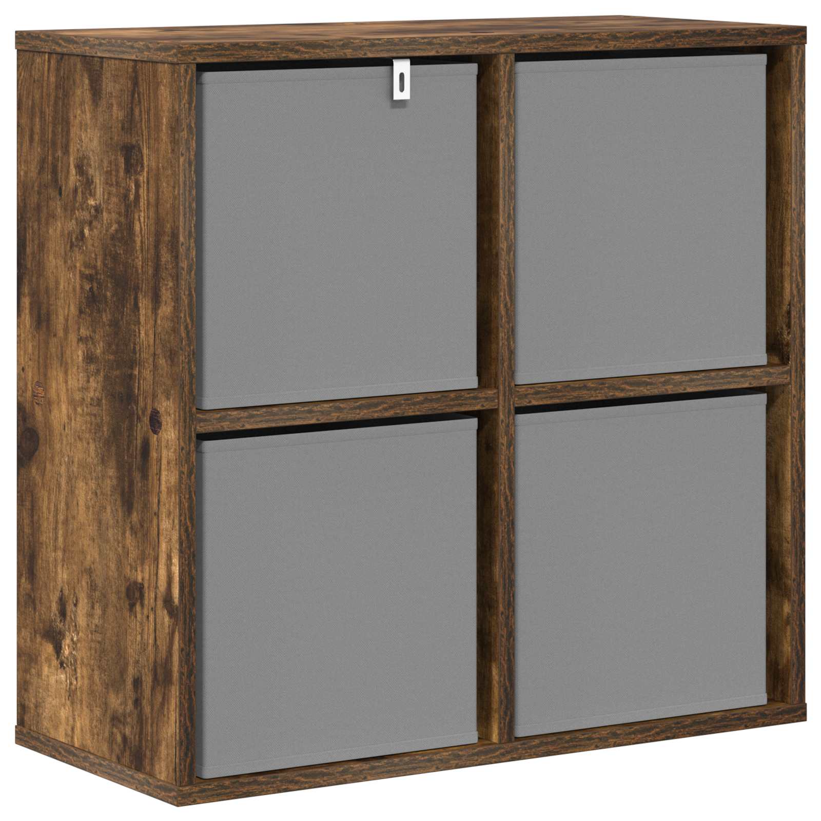 Sideboard mit Schubladen Geräucherte Eiche 59,5 x 27 x 57 cm