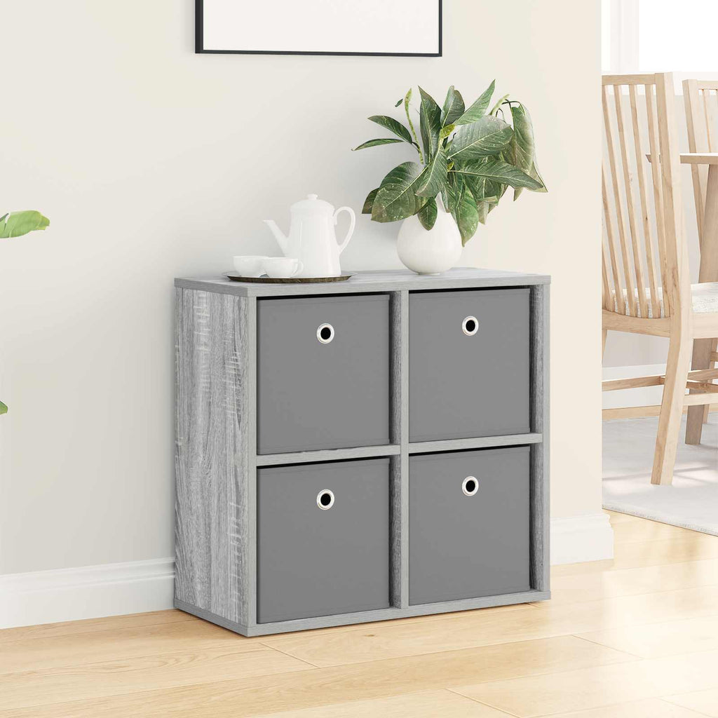 Sideboard mit Schubladen Graues Sonoma 59,5 x 27 x 57 cm