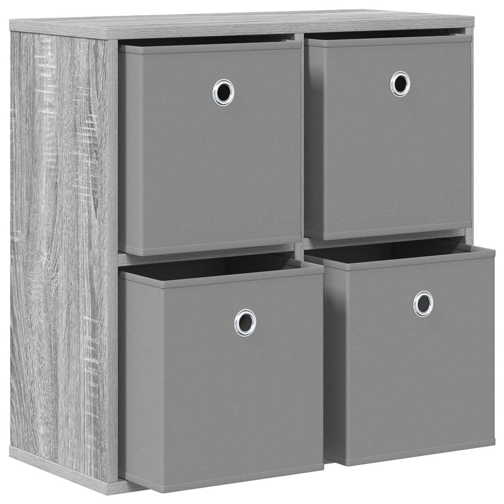 Sideboard mit Schubladen Graues Sonoma 59,5 x 27 x 57 cm