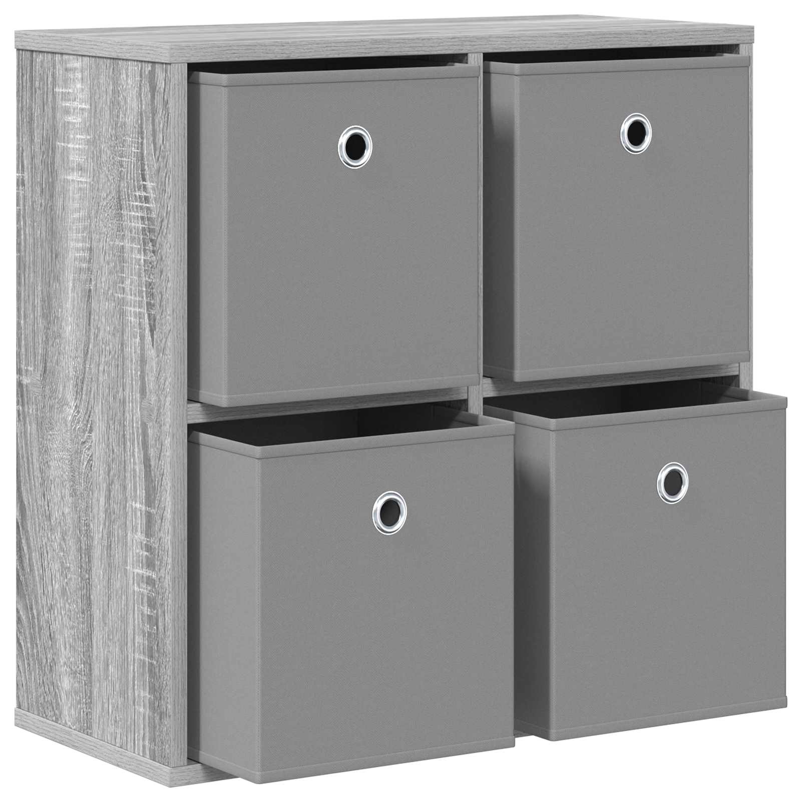 Sideboard mit Schubladen Graues Sonoma 59,5 x 27 x 57 cm