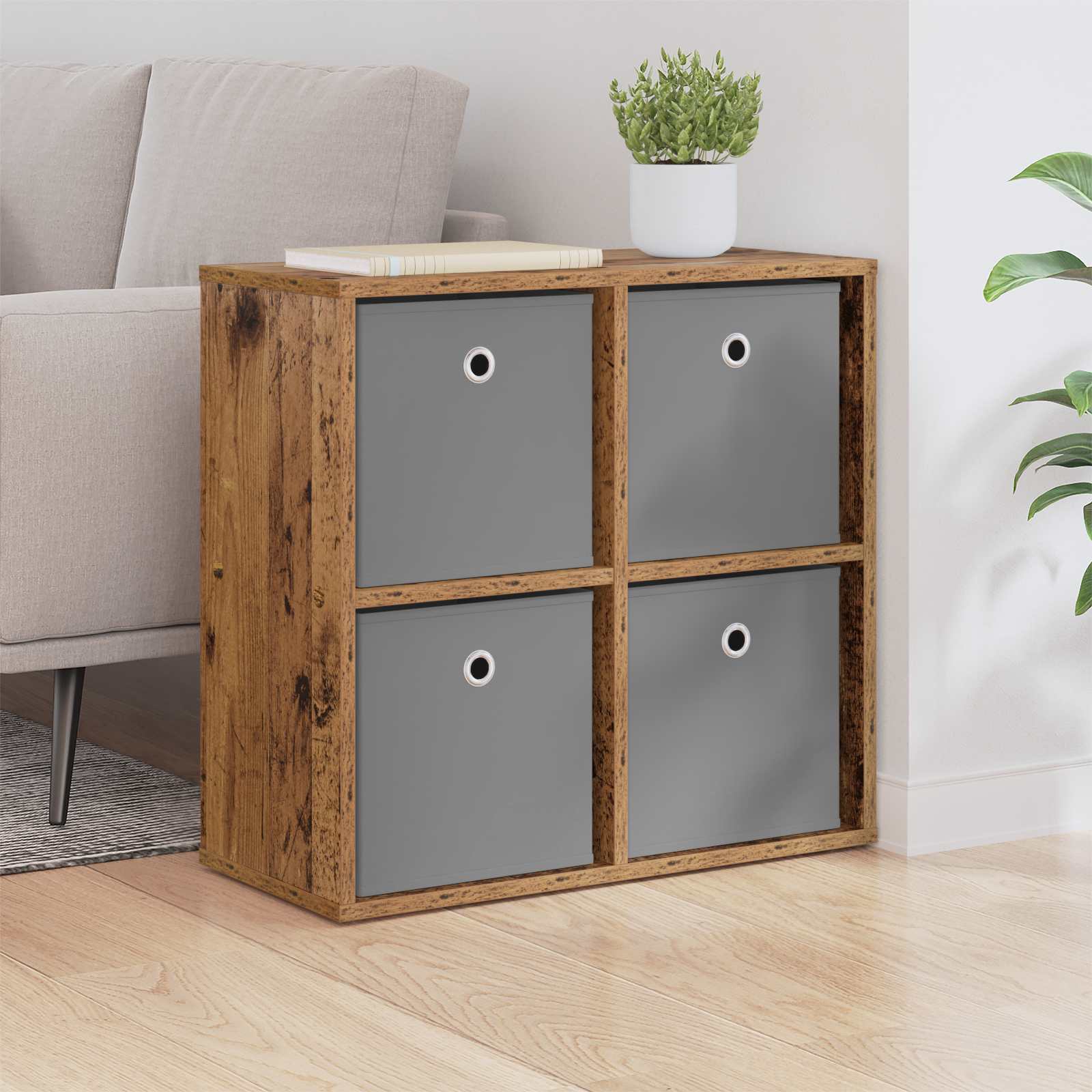 Sideboard mit Schubladen Altholz 59,5 x 27 x 57 cm