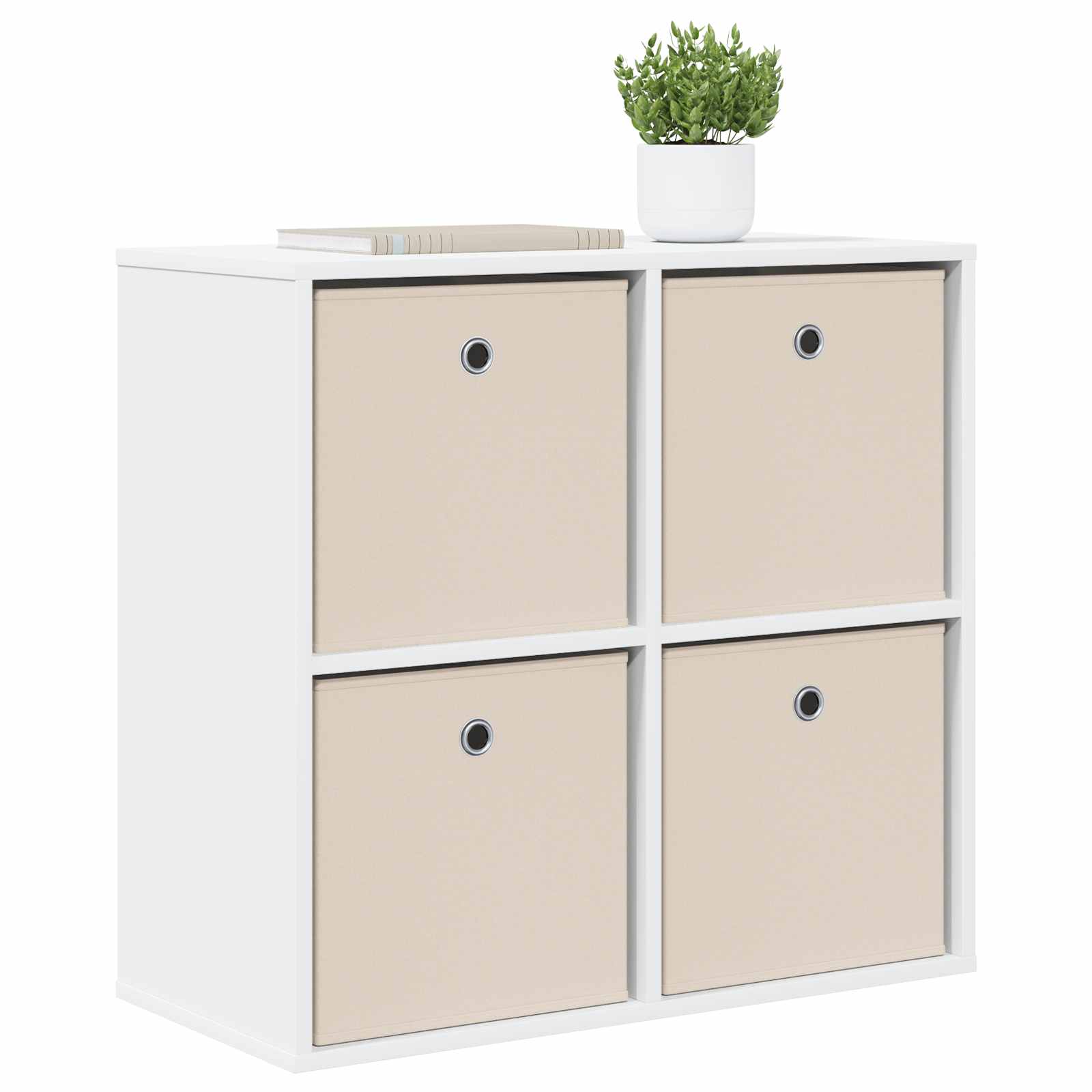 Sideboard mit Schubladen Weiß 68,5 x 32 x 67 cm