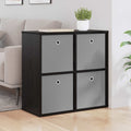 Sideboard mit Schubladen Schwarz Eichen-Optik 68,5 x 32 x 67 cm