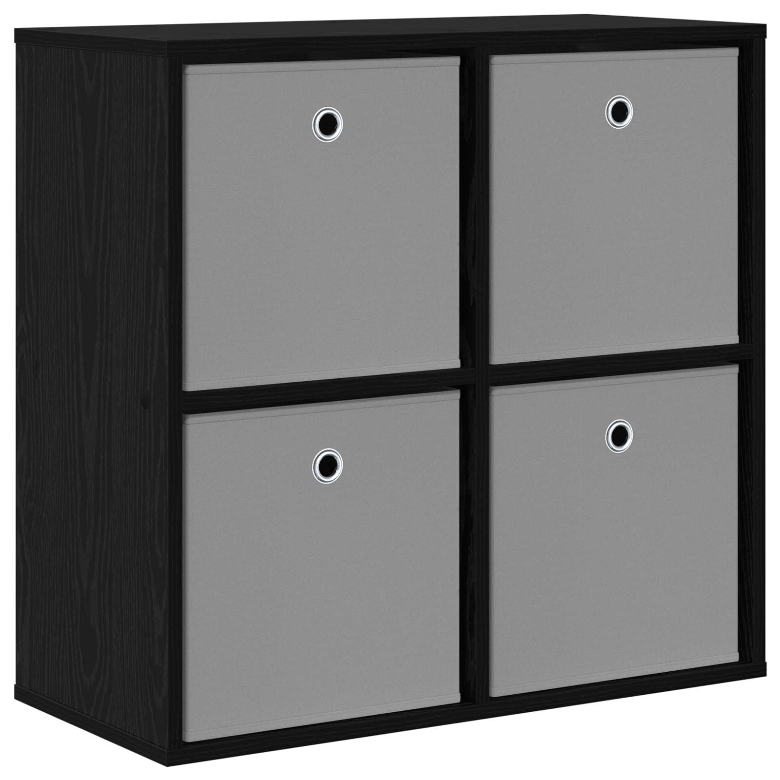 Sideboard mit Schubladen Schwarz Eichen-Optik 68,5 x 32 x 67 cm