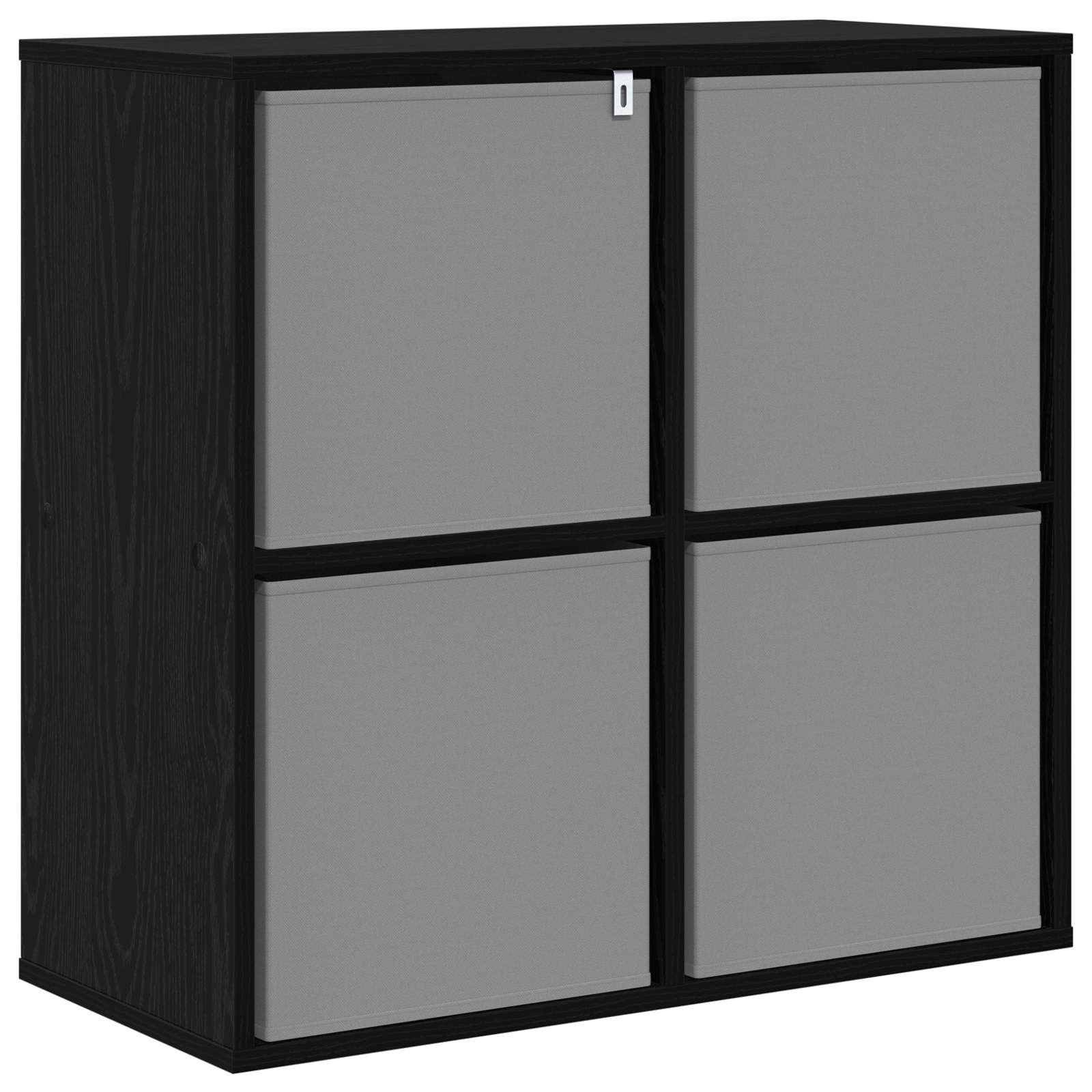 Sideboard mit Schubladen Schwarz Eichen-Optik 68,5 x 32 x 67 cm