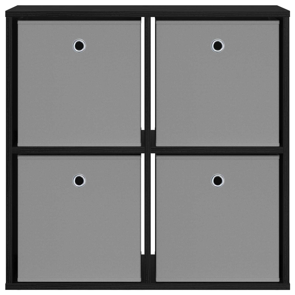 Sideboard mit Schubladen Schwarz Eichen-Optik 68,5 x 32 x 67 cm